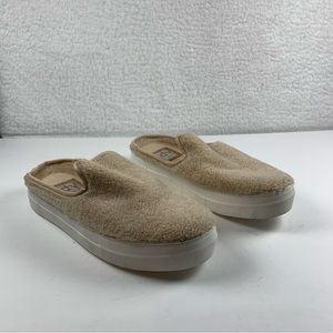 Dolce Vita Rush Slip On Mule Shoes Womens Size 8 Cream Sherpa Lined Comfort 7352